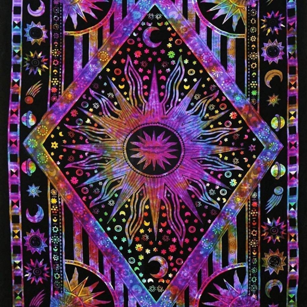 Boho Hippy Tie Dye Wall